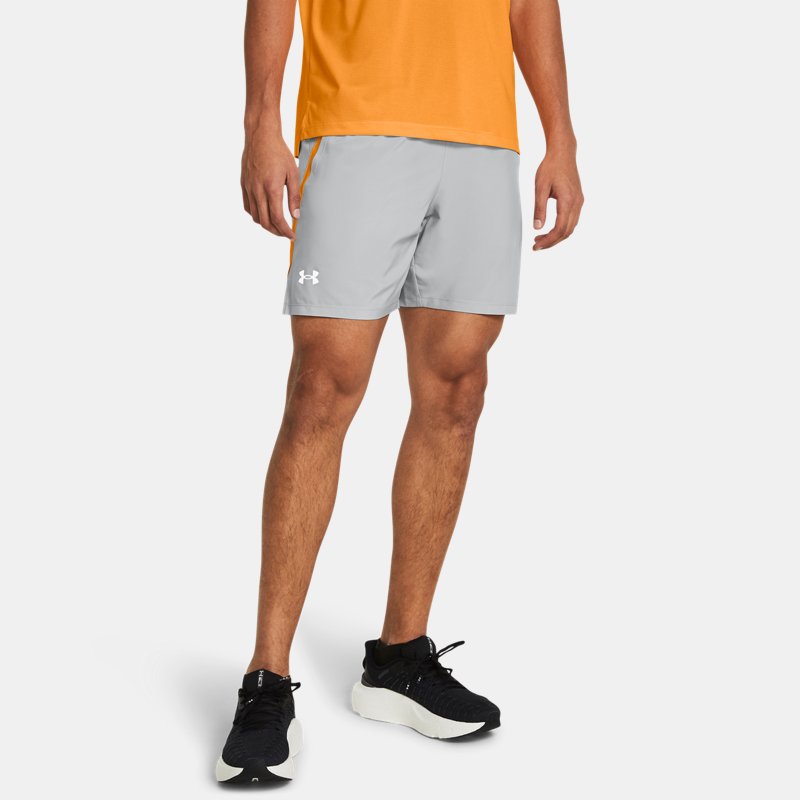 Under Armour Mens Regular fit Shorts XXL / 7 Grey Solid Reflective