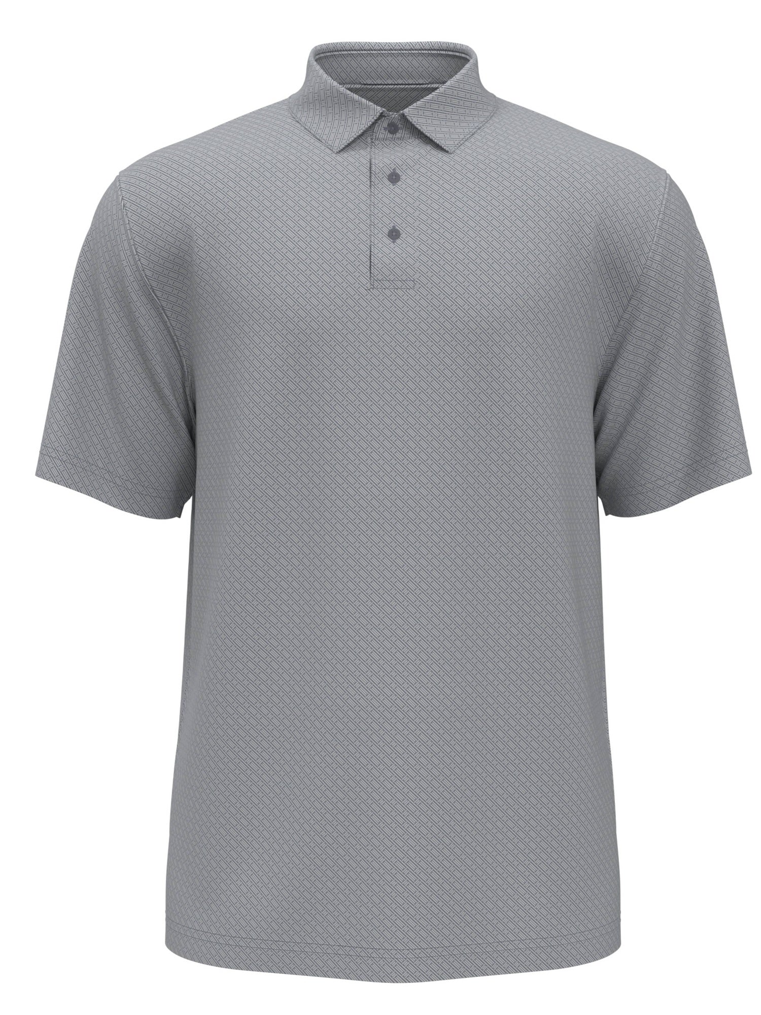 PGA TOUR Mens Regular fit Short Sleeve Polo Shirt XLT Grey Geometric