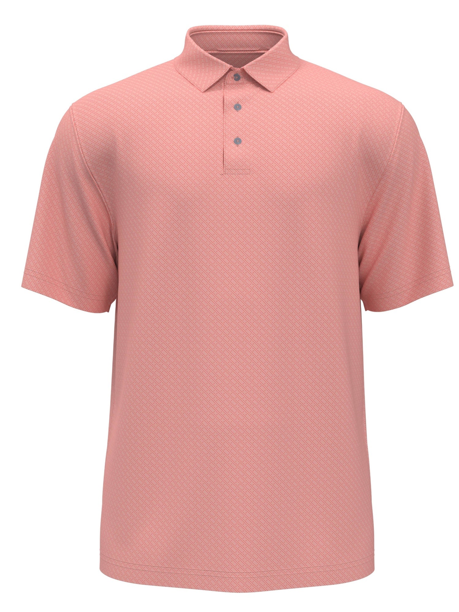 PGA TOUR Mens Regular fit Short Sleeve Polo Shirt XXL Pink Geometric