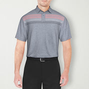 PGA TOUR Mens Regular fit Short Sleeve Polo Shirt Medium Grey Moisture Wicking