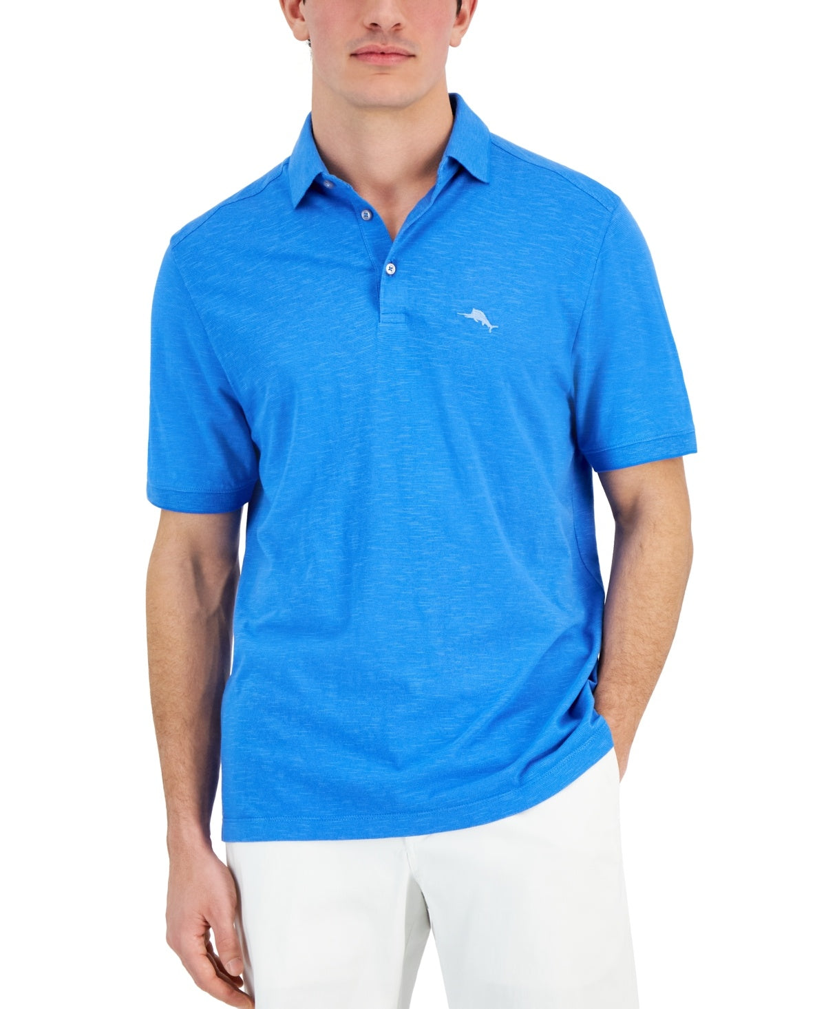 Tommy Bahama Mens Regular fit Short Sleeve Polo Shirt Small Blue