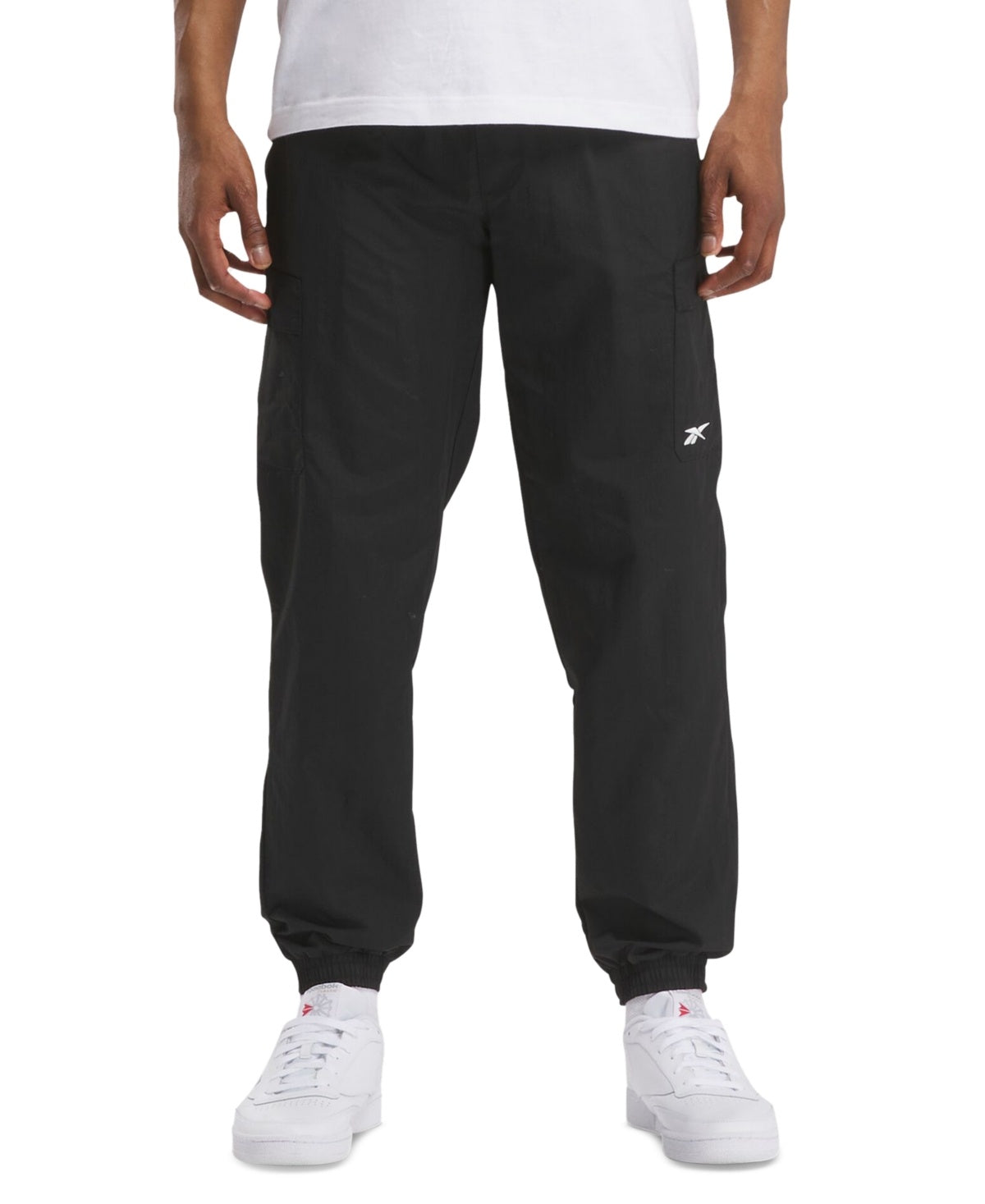 Reebok Men Regular fit Cargo Pants Large / 30 Black Solid