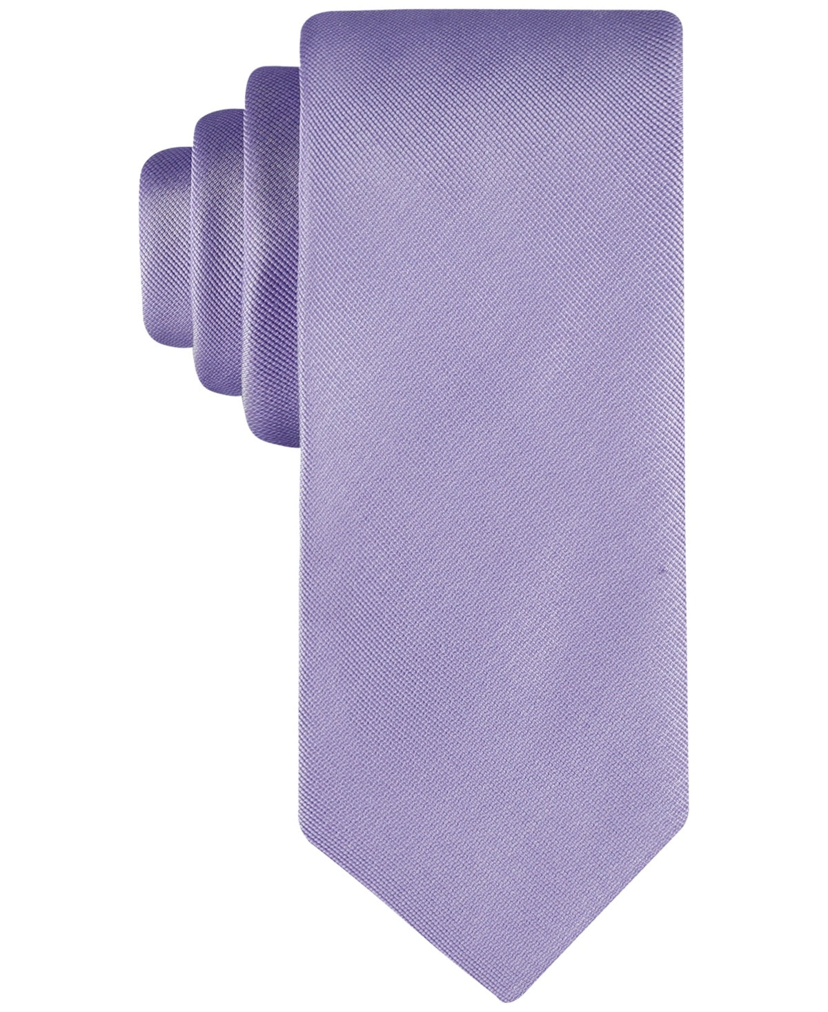 Calvin Klein Men Regular fit Tie Necktie One Size Purple Solid