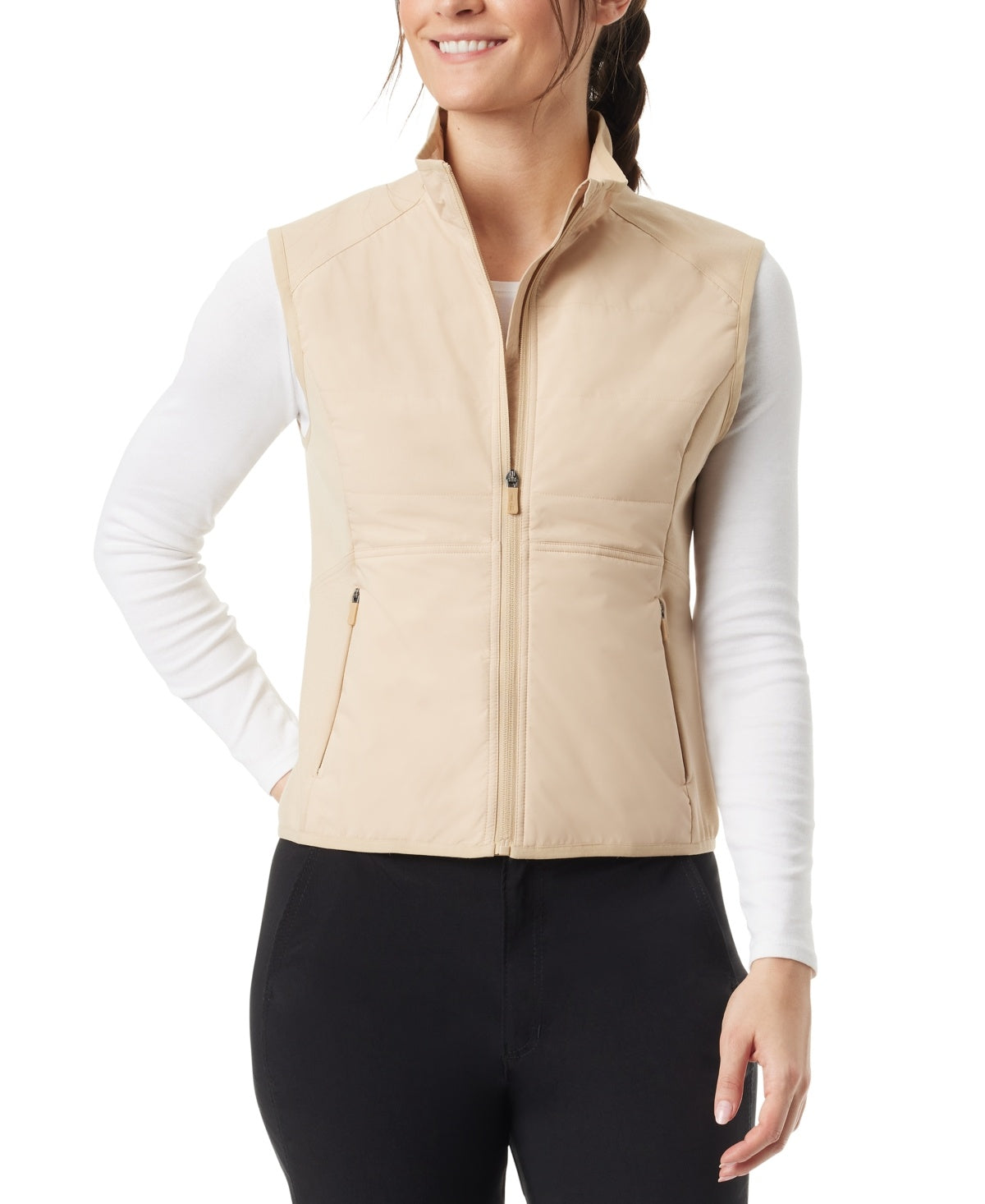 Bass Outdoor Women Regular fit Vest Large Beige Solid