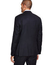 Michael Kors Mens Classic fit Wool Tuxedo Jacket Blazer 44 S Black Solid Stretch