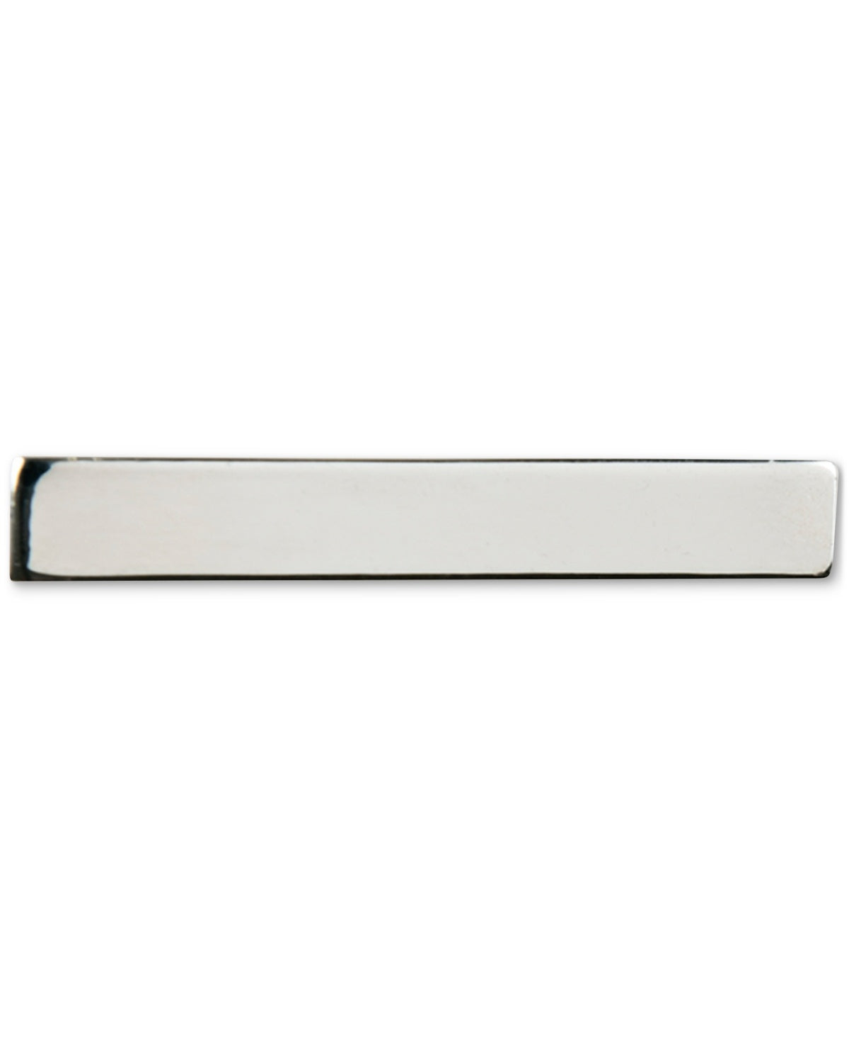 ConStruct Mens Silver Polished 1.5" Tie Bar Silver