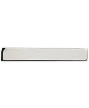ConStruct Mens Silver Polished 1.5" Tie Bar Silver