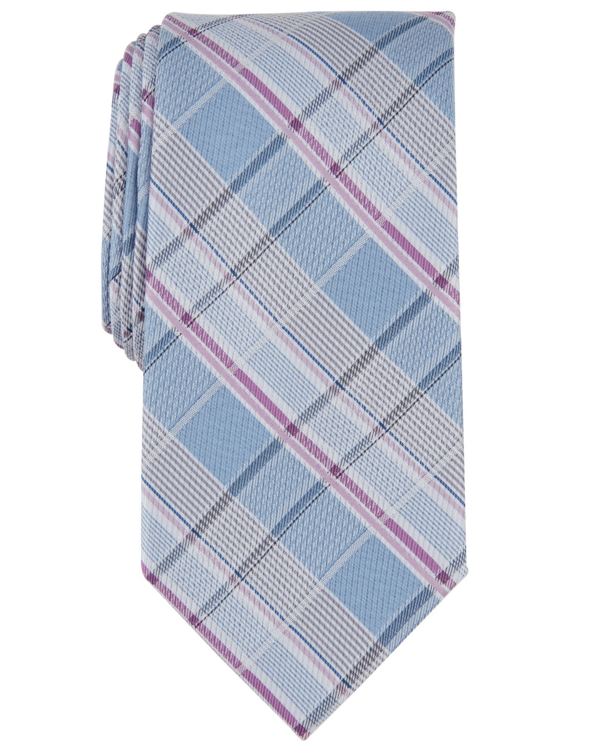 Michael Kors Mens Tie Necktie One Size Blue Lavender