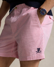 Polo Ralph Lauren 6-Inch Polo Prepster Seersucker Shorts XL Pink Striped
