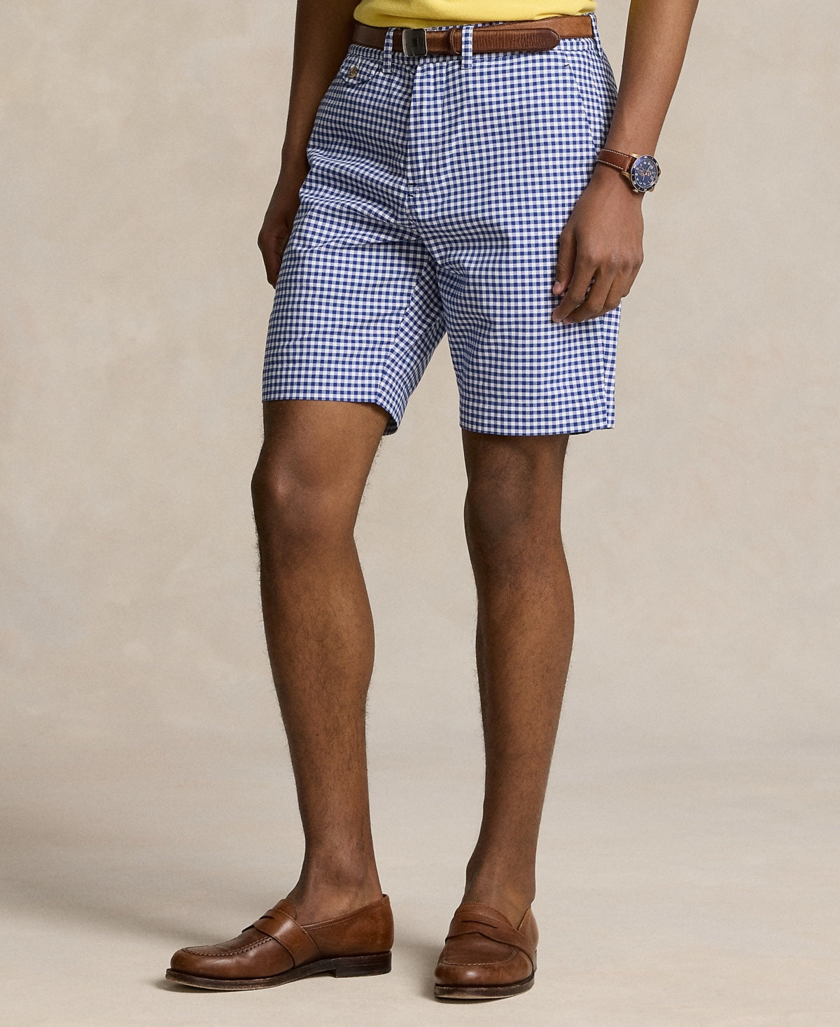 Polo Ralph Lauren Mens Classic fit Chinos Shorts 30 Blue Check