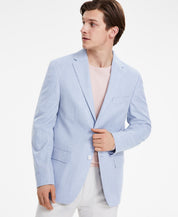 Tommy Hilfiger Mens Modern fit Sport Coat Blazer 48 R Light Blue Solid