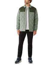Frank And Oak Men's Skyline Reversible Collar Snap Front Jacket Green Small
