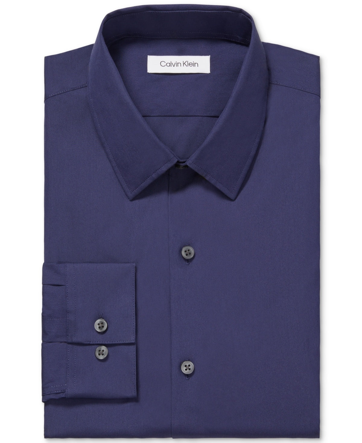 Calvin Klein Mens Extra-Slim fit Dress Shirt XL 17-17.5 36-37 Blue Solid