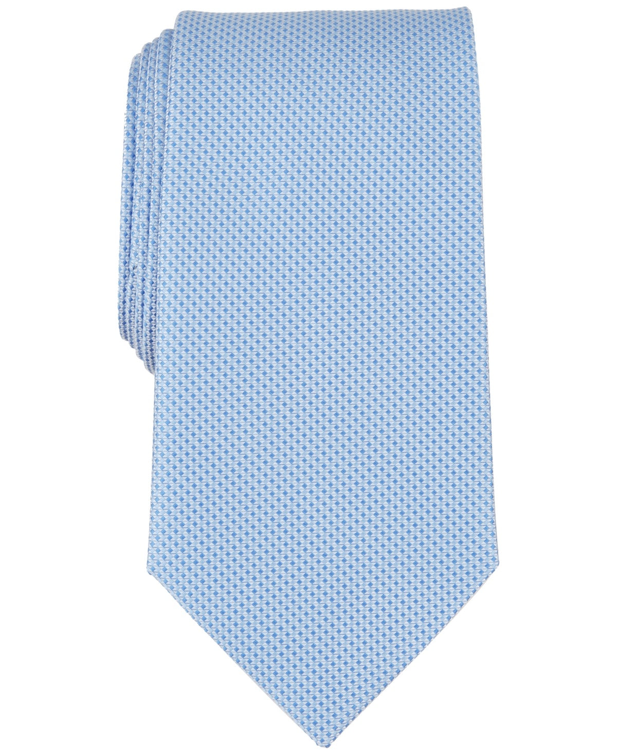 Michael Kors Mens Tie Necktie One Size Light Blue Sorrento
