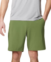 Columbia Mens Regular fit Athletic Shorts 42 Green Solid Stretch