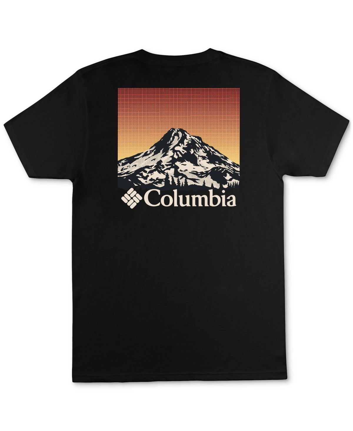 Columbia Men Regular fit Short Sleeve Graphic T-Shirt Shirt Medium Black Solid