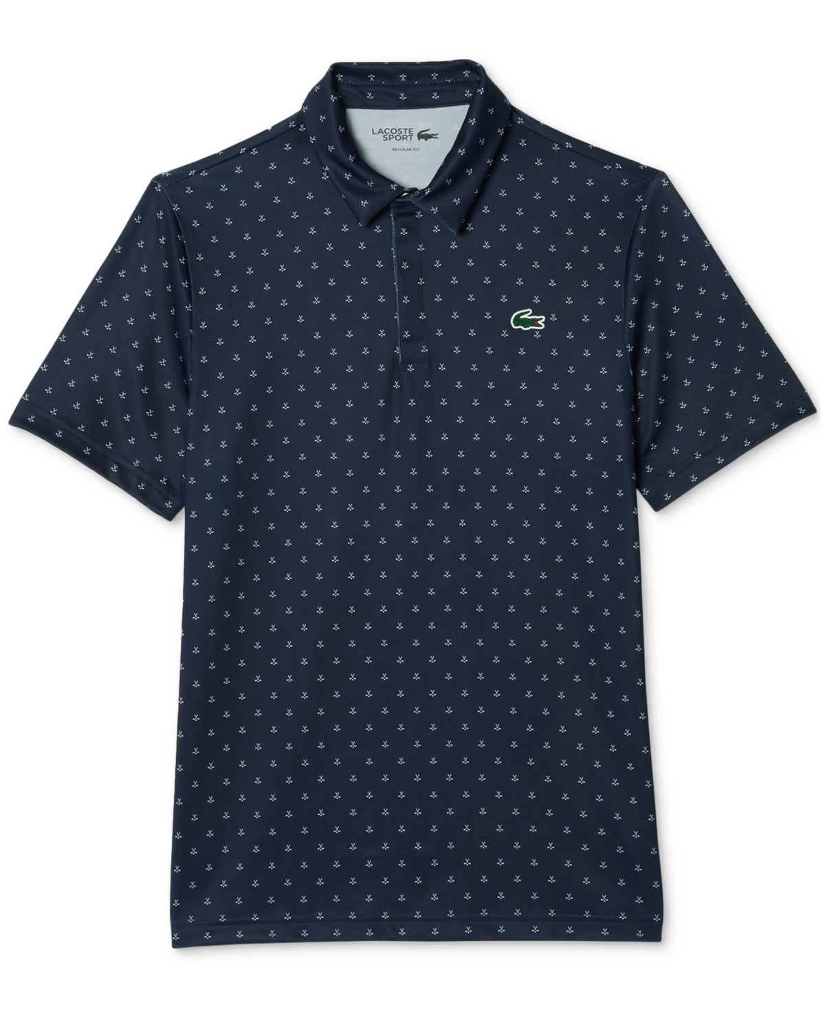 Lacoste Mens Short Sleeved Regular Fit Golf Polo Shirt Navy Large