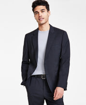 Hugo Boss Mens Slim fit Wool Suit Jacket Blazer 46 R Charcoal Grey Solid