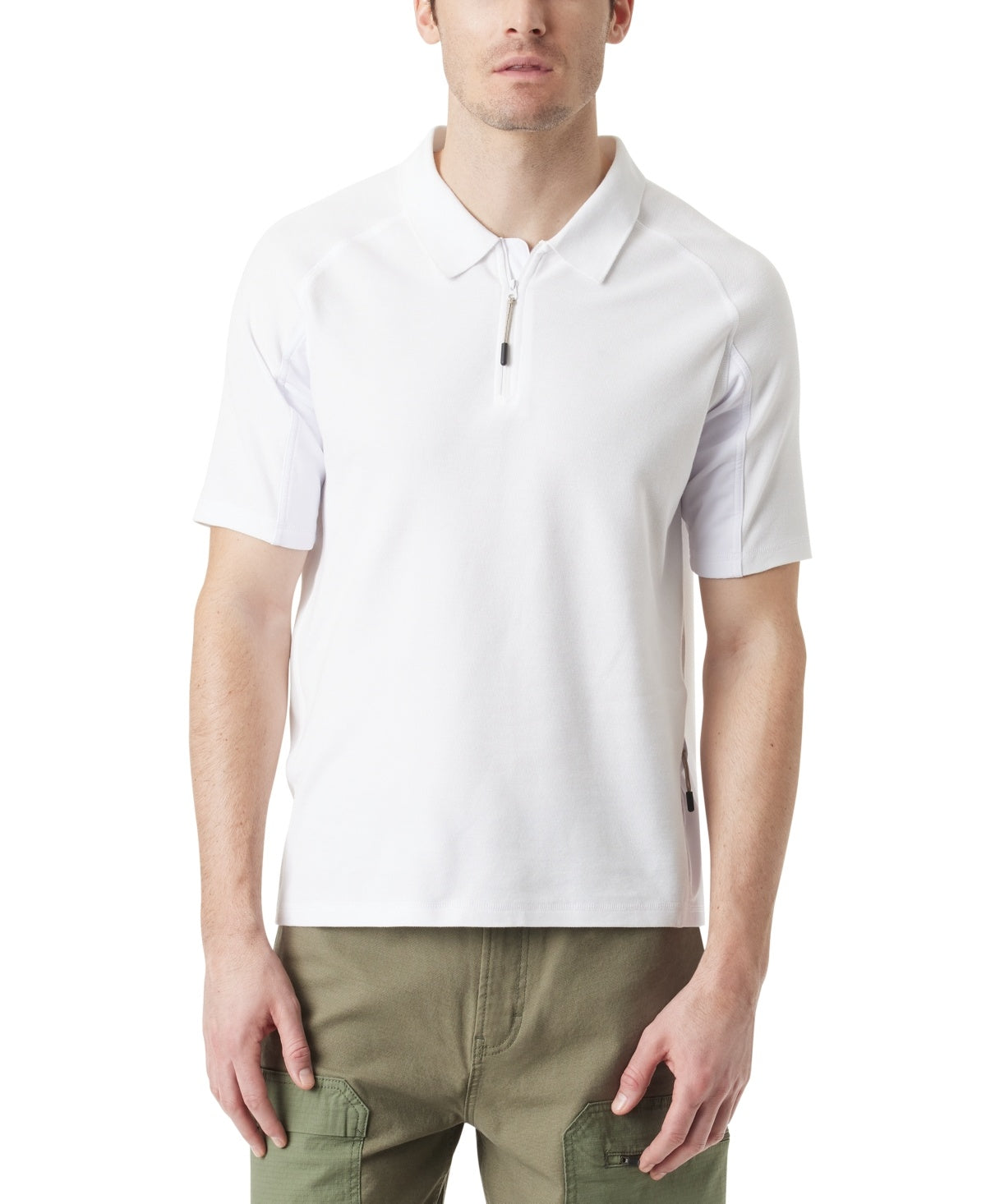 Bass Outdoor Men Regular fit Short Sleeve Polo Shirt Large White Solid