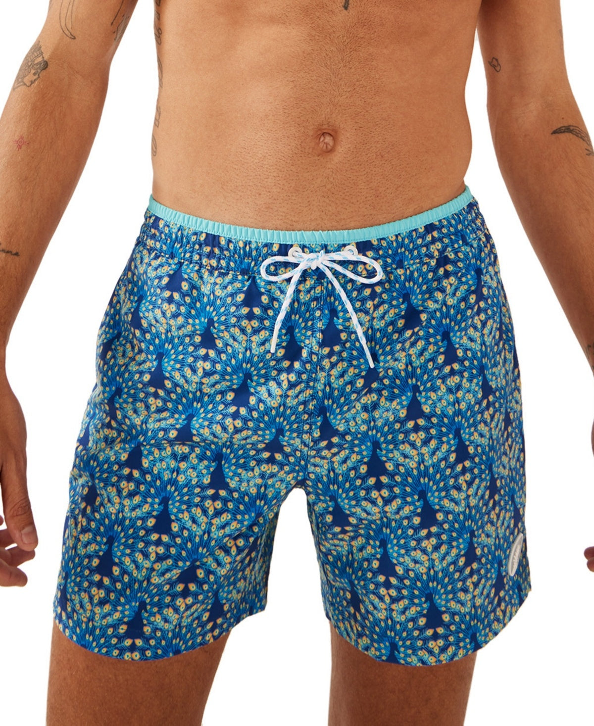 Chubbies Mens Regular fit Swim Trunks Swimwear Small Blue Quick Dry