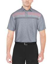 PGA TOUR Mens Regular fit Short Sleeve Polo Shirt Medium Grey Moisture Wicking