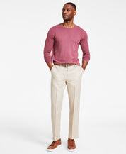 Nautica Mens Modern fit Linen Dress Pants 38 / 30 Beige Solid