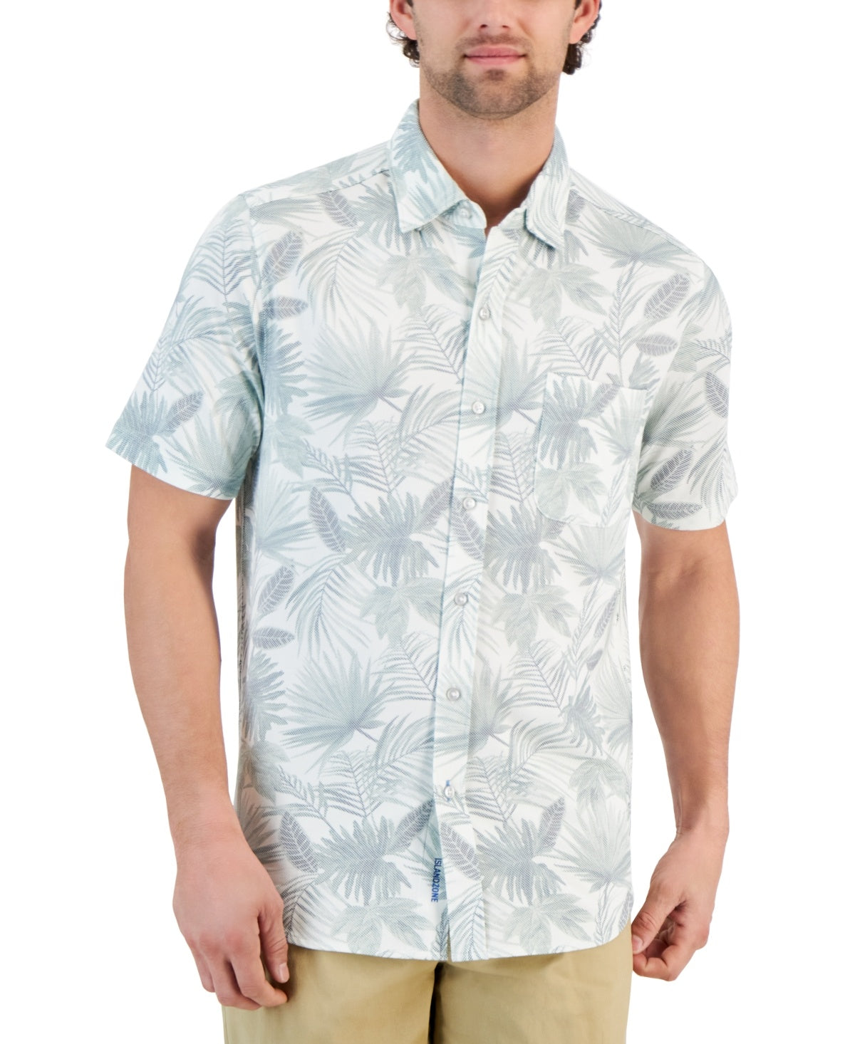 Tommy Bahama Mens Regular fit Short Sleeve Button-Up Shirt XL Green Floral