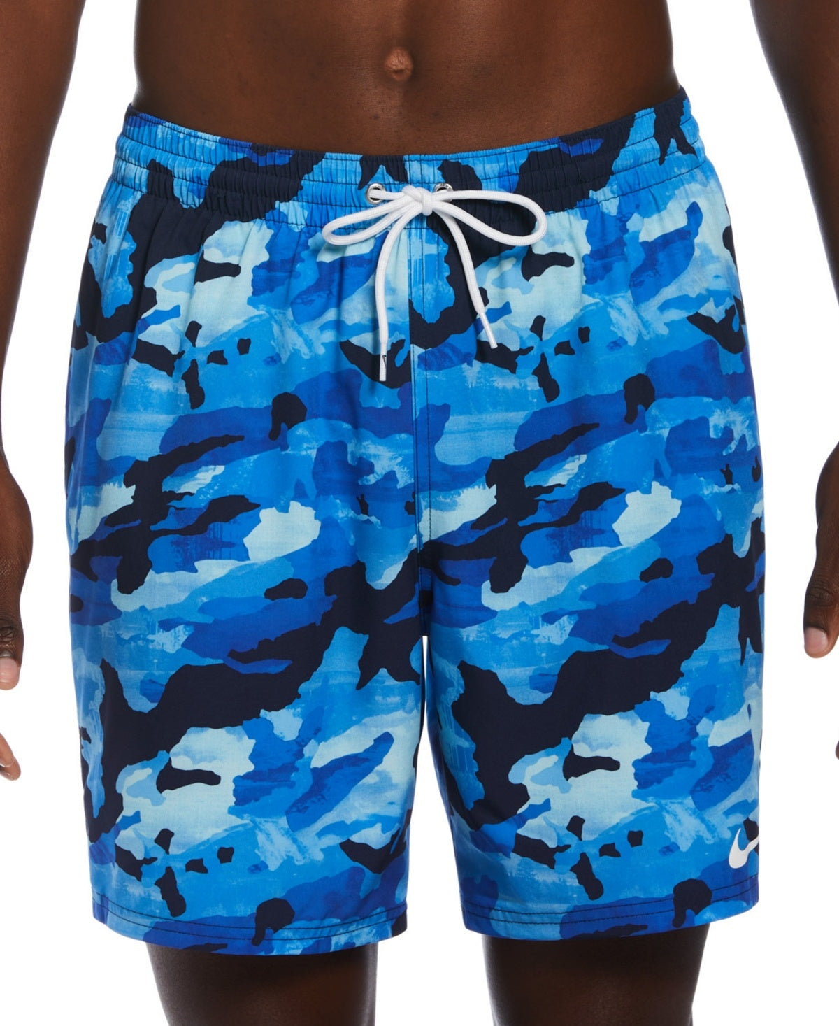 Nike Mens Regular fit Swim Trunks Swimwear Small Blue Camouflage