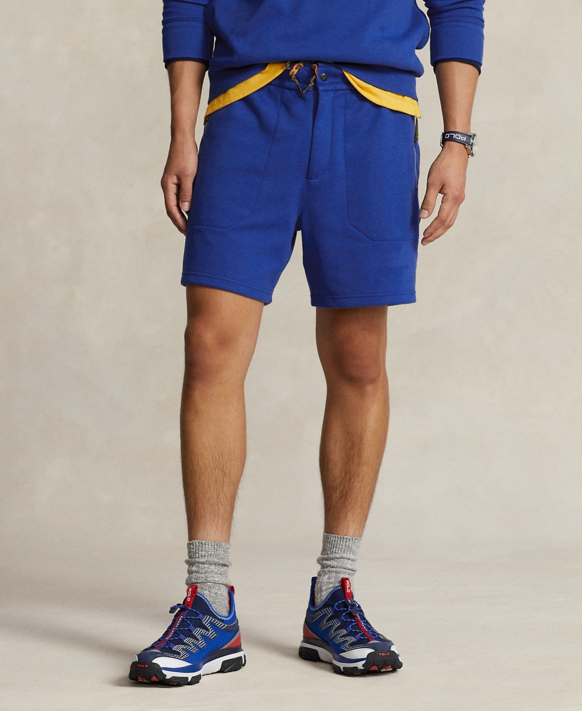 Polo Ralph Lauren Mens Regular fit Casual Terry Shorts XXL Blue Solid