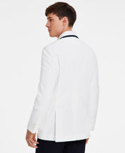 Tommy Hilfiger Mens Modern fit Sport Coat Blazer 46 R White Solid