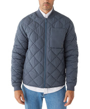 Frank And Oak Men's Skyline Reversible Jacket Quilted Coat Ombre Blue XL