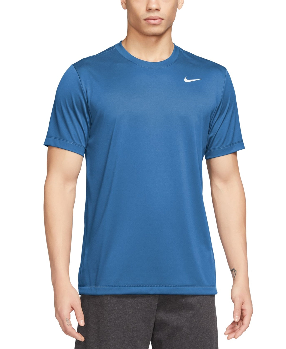 Nike Mens Regular fit Short Sleeve T-Shirt Shirt Large Blue Solid