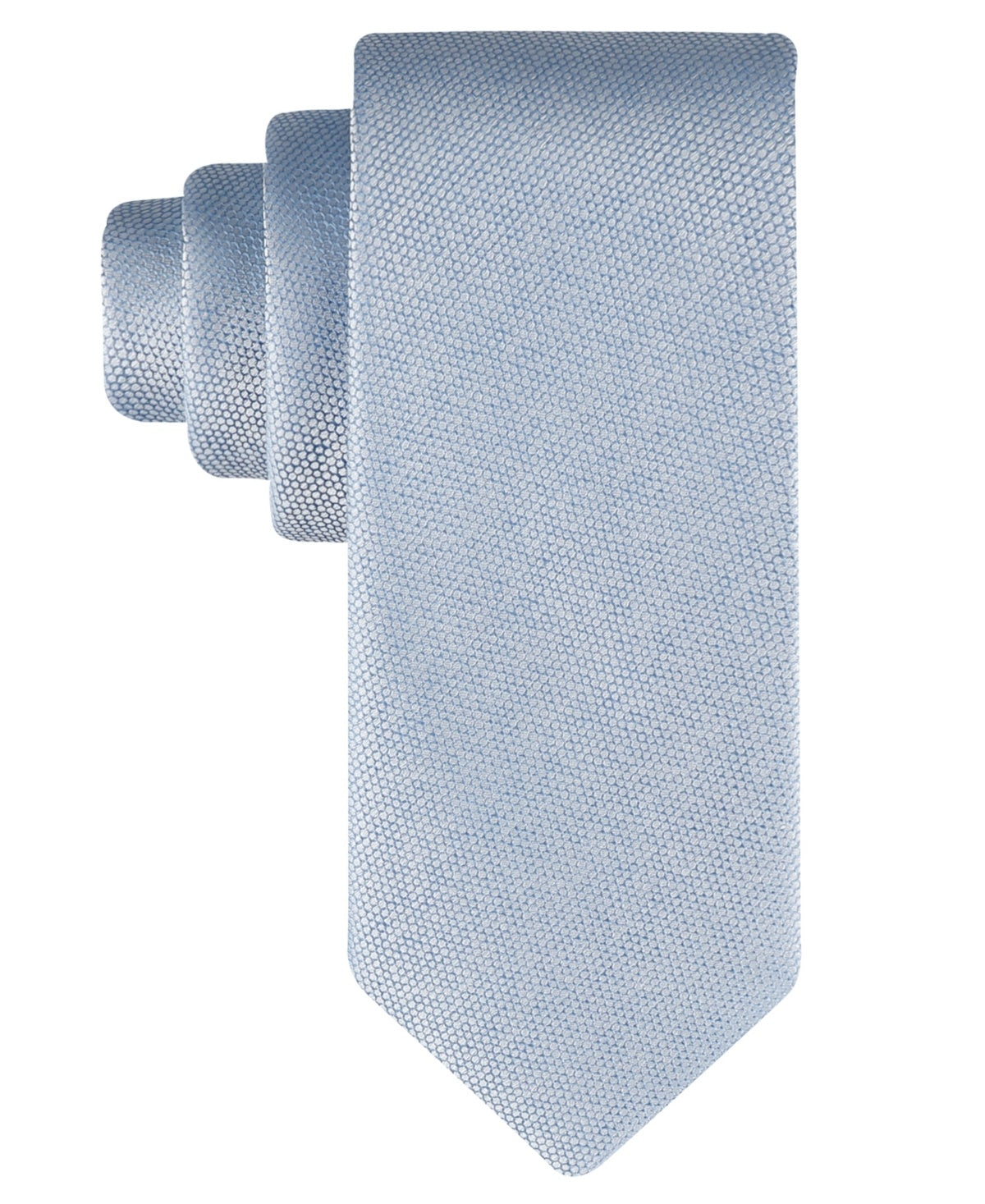 Calvin Klein Mens Regular fit Tie Necktie One Size Light Matte Blue