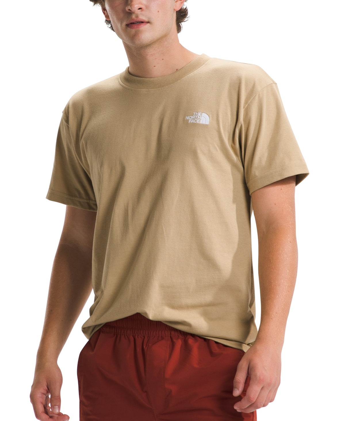The North Face Men Relaxed fit Short Sleeve T-Shirt Shirt Small Beige Solid