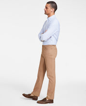 Tommy Hilfiger Mens Modern fit Stretch Dress Pants 34 / 30 Tan Solid