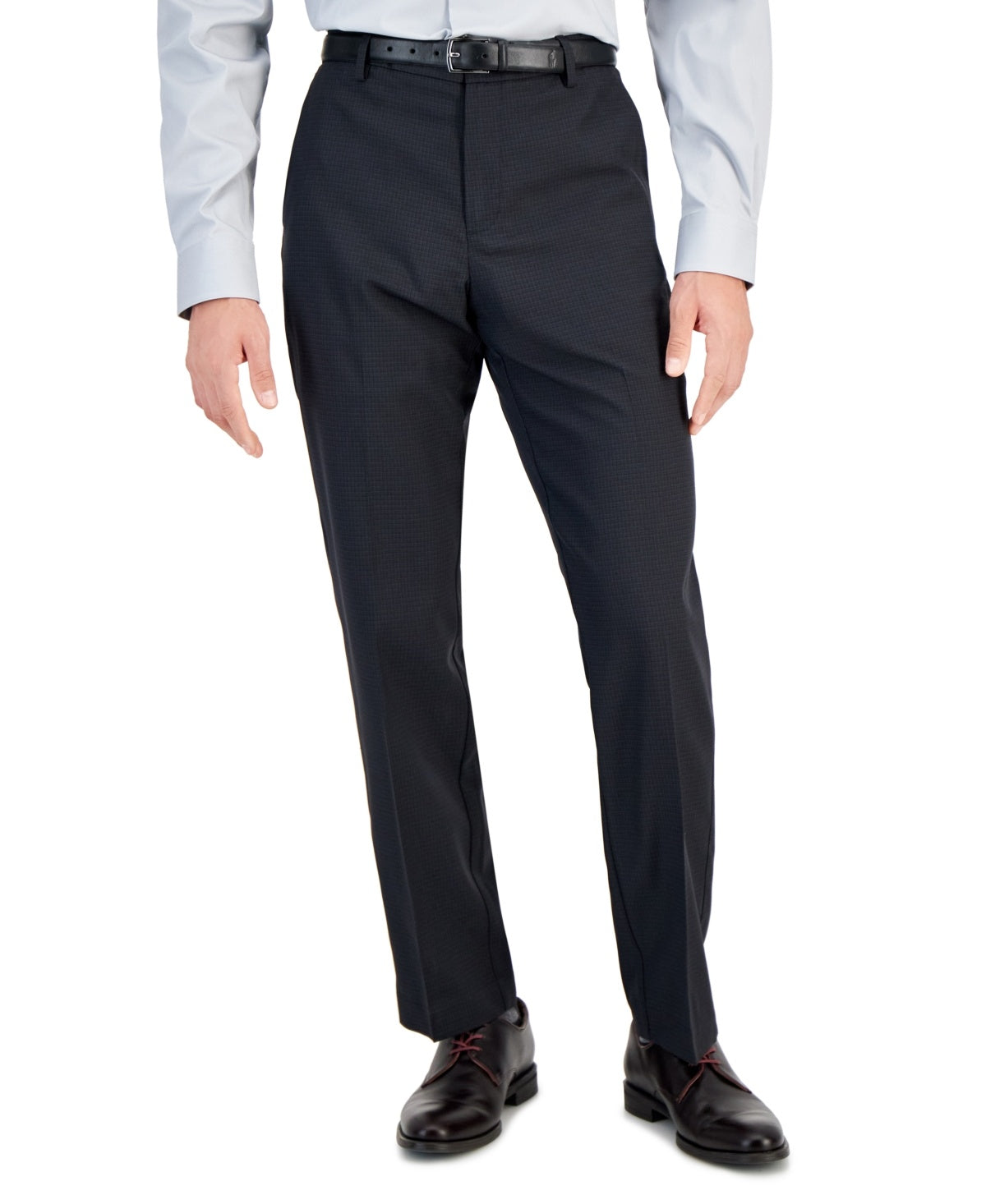 Perry Ellis Mens Modern fit Dress Pants 42 / 30 Black Check