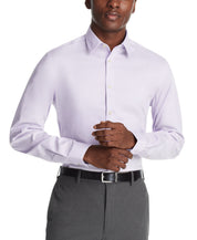 Calvin Klein Mens Slim fit Dress Shirt Medium 15.5 in 34-35 Lilac Purple Solid