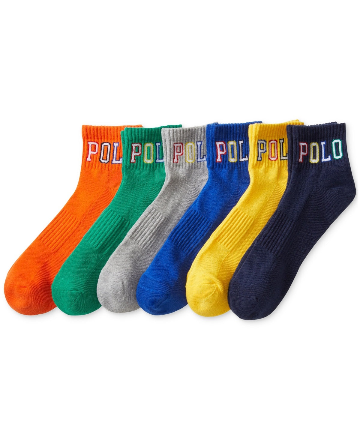 Polo Ralph Lauren Men's 6-Pk. Polo Outlined Quarter Socks