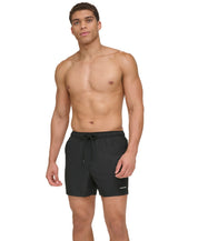 Calvin Klein Mens Regular fit Swim Trunks Swimwear Medium / 5 Black Solid