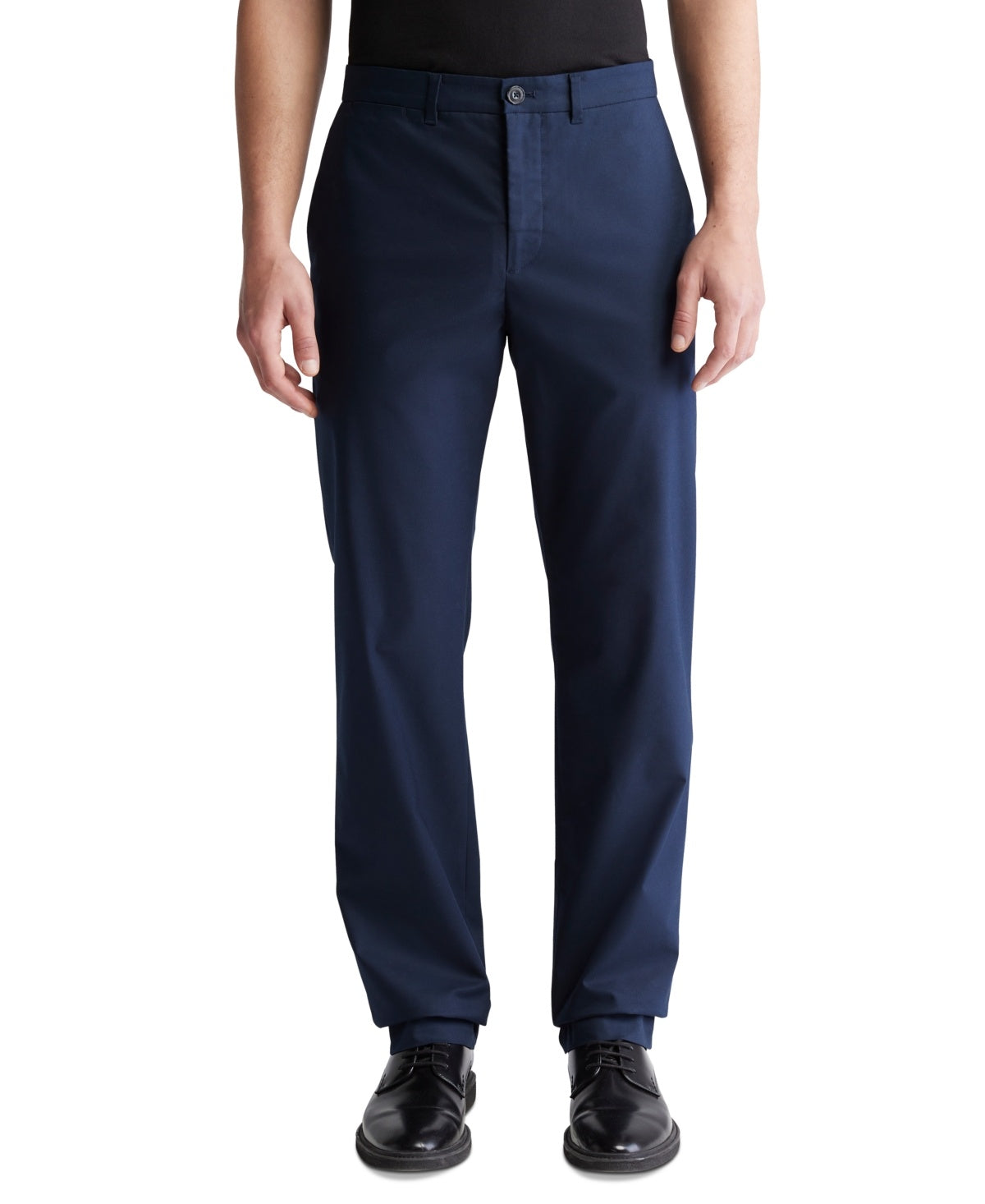 Calvin Klein Men Modern fit Casual Pants 30 / 32 Blue Solid Stretch