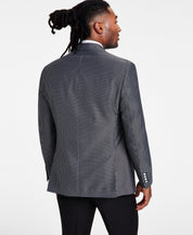 Tayion Collection Mens Classic fit Sport Coat Blazer 48 R Grey Check