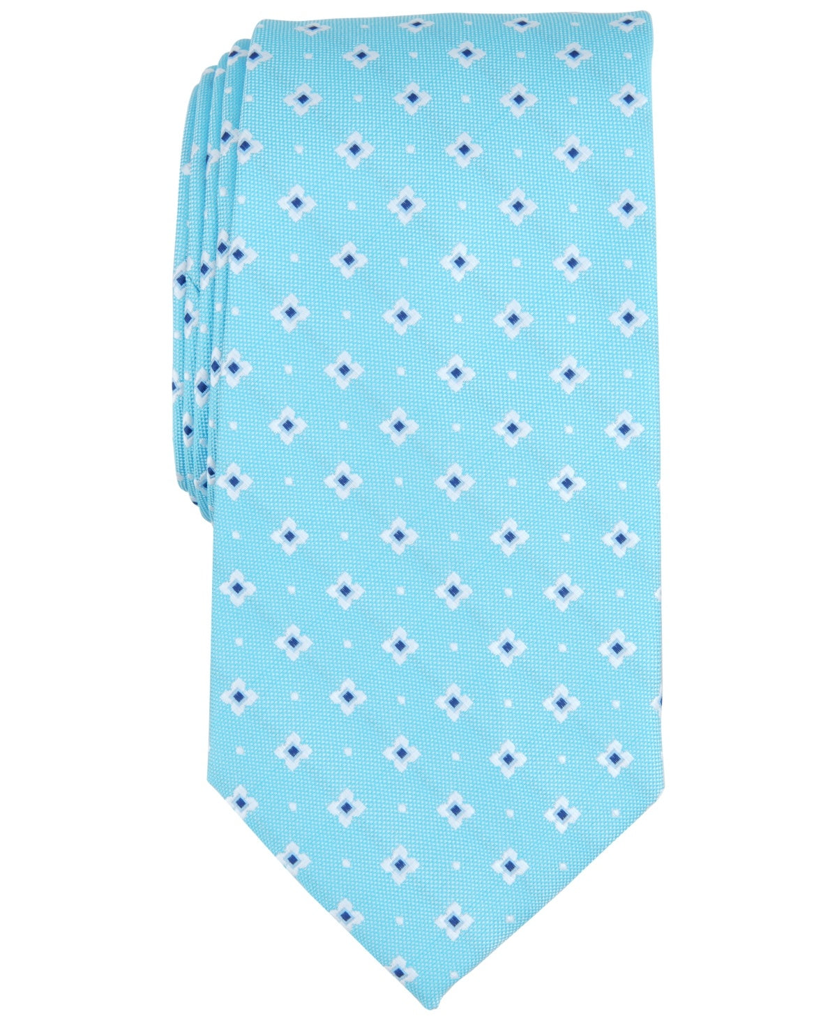 Club Room Mens Tie Necktie One Size Blue Floral