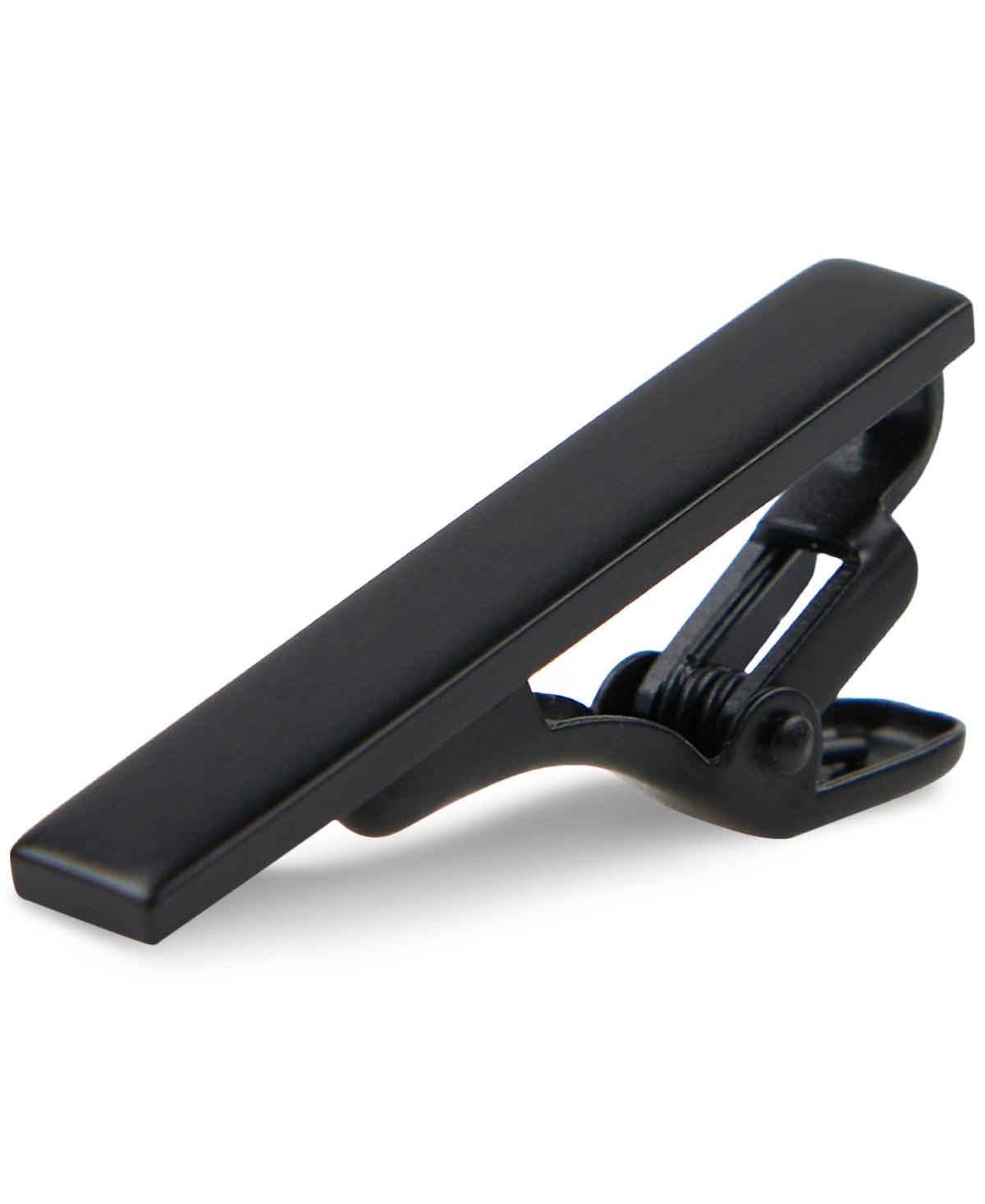 ConStruct Mens Solid Black 1.5" Tie Bar Black