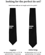 ConStruct Mens Solid Black 1.5" Tie Bar Black