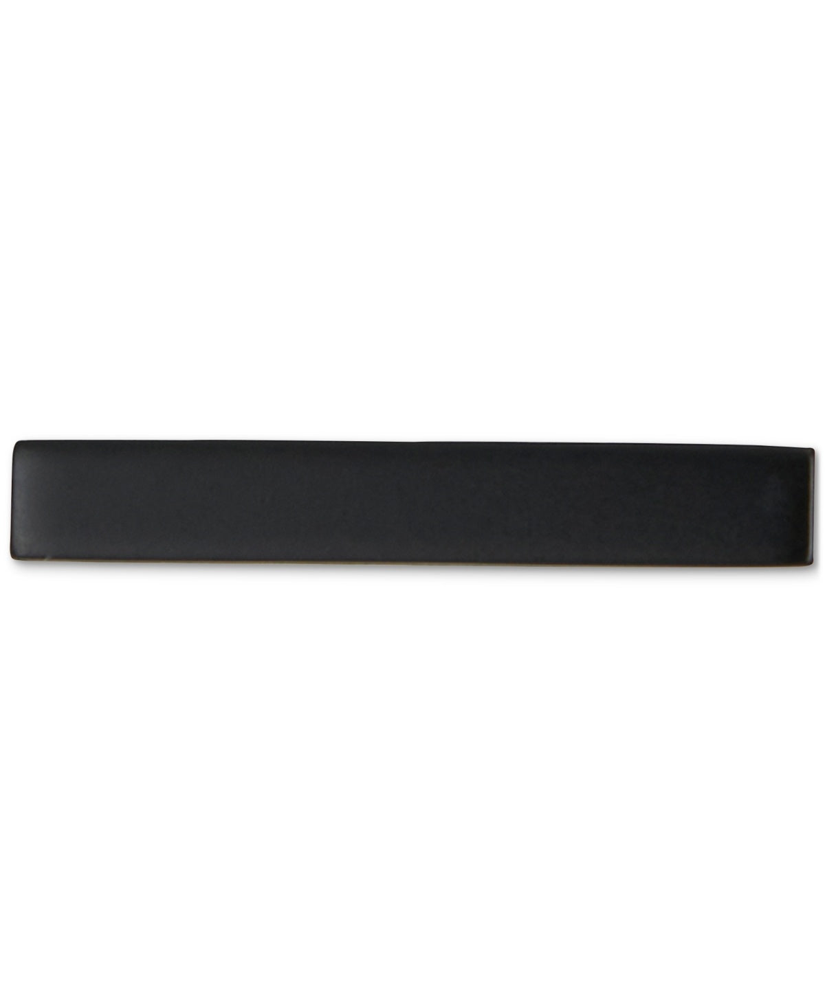 ConStruct Mens Solid Black 1.5" Tie Bar Black