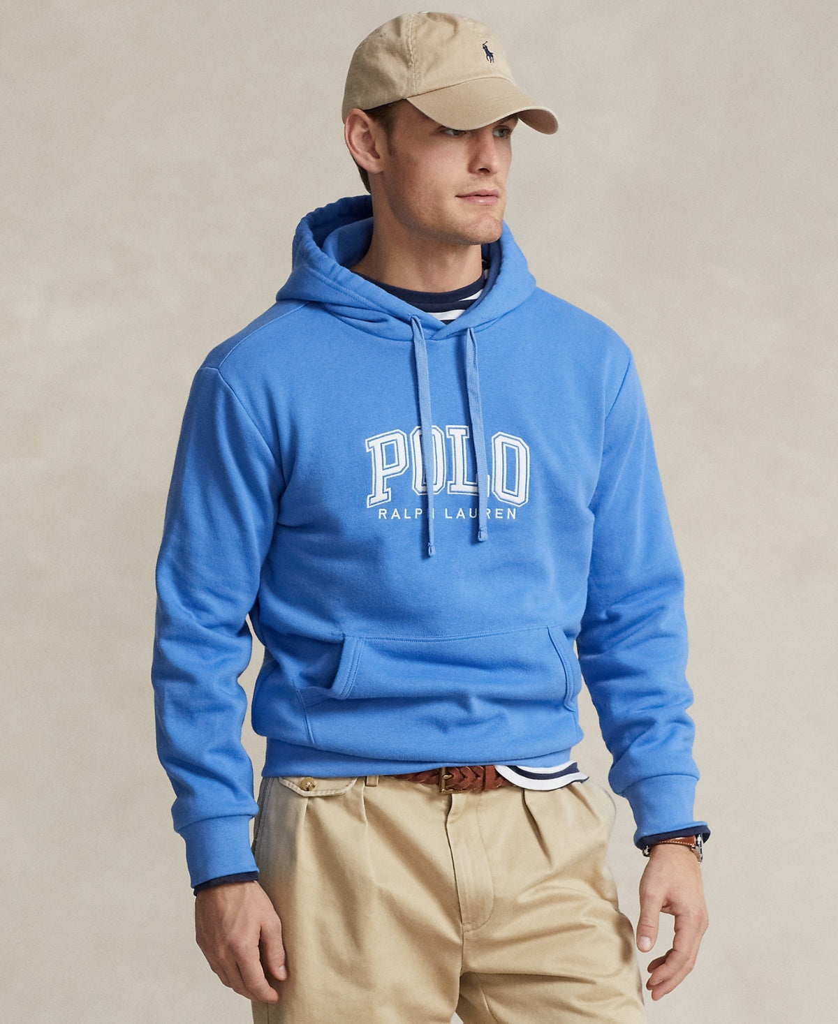 Polo Ralph Lauren Mens Regular fit Hoodie Sweatshirt XL Blue Solid