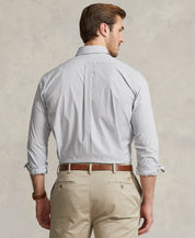 Polo Ralph Lauren Men's Big & Tall Plaid Stretch Poplin Shirt Grey White 4XLT