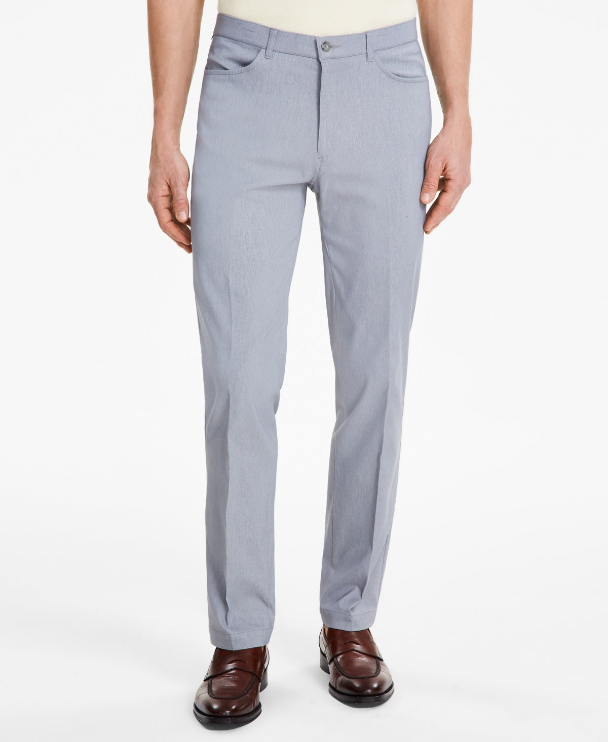 Tommy Hilfiger Mens Modern fit Dress Pants 38 / 30 Light Gray Solid