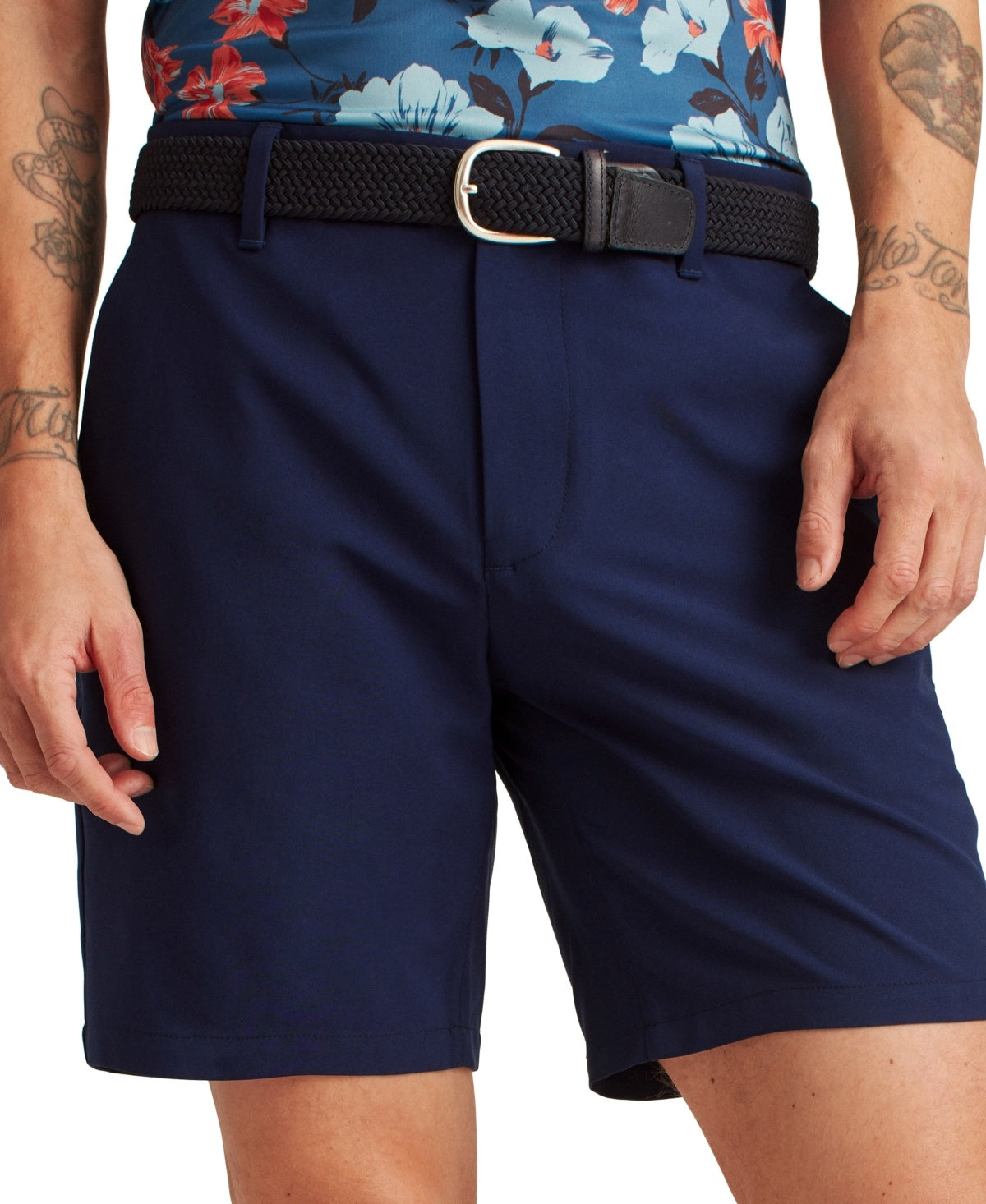 Bonobos Mens Regular fit Casual Shorts 42 Blue Solid
