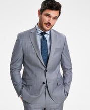 Michael Kors Mens Classic fit Wool Suit Jacket Blazer 42 S Light Grey Solid